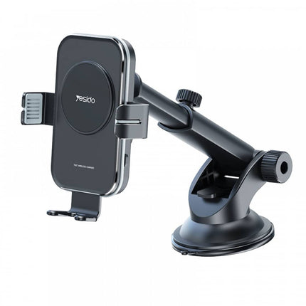 Yesido C118 Automatic Wireless Charging Car Holder (Dashboard & AC Mount)