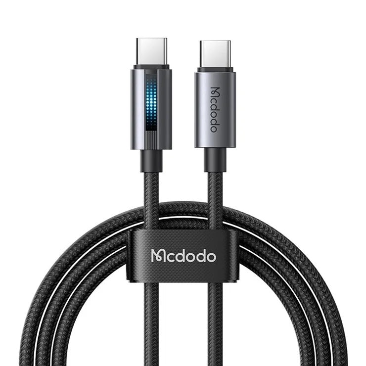 كابل شحن وبيانات USB-C إلى USB-C بقوة 100 واط بطول 1.2 متر من Mcdodo Breathing Light CA-5740 كابل شحن وبيانات USB-C إلى USB-C بقوة 100 واط بطول 1.2 متر من Mcdodo Breathing Light CA-5740