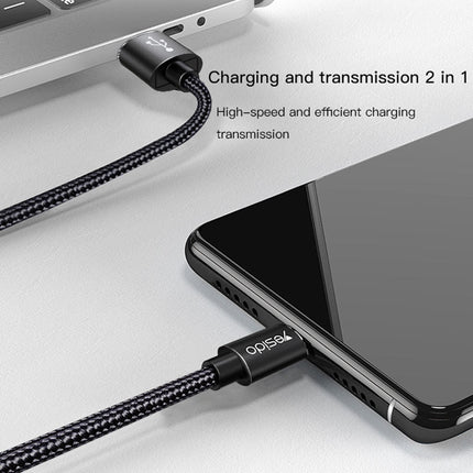 كابل بيانات شحن سريع USB CA54 بطول 0.3 متر من Yesido لمنفذ Micro USB