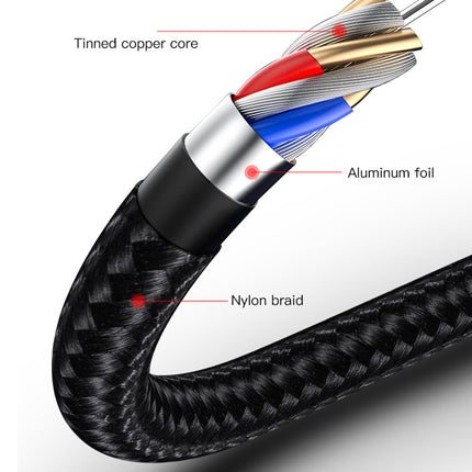 كابل بيانات شحن سريع USB CA54 بطول 0.3 متر من Yesido لمنفذ Micro USB