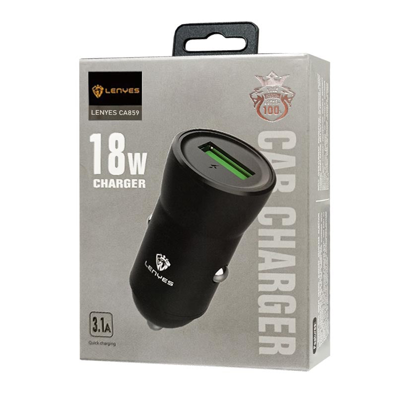 شاحن السيارة LENYES CA859+TC – لون اسود شاحن السيارة LENYES CA859+TC – لون اسود