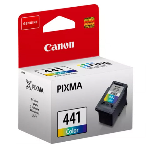 Canon CL-441 Genuine Tri-Color Ink Cartridge - Cyan, Magenta & Yellow - FINE Technology - Compatible with PIXMA MG2140, MG3140, MG4240, MX374, MX514