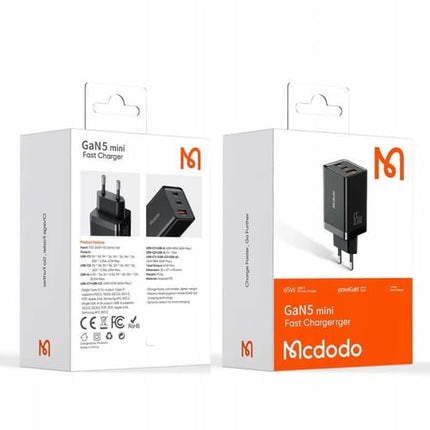 شاحن Mcdodo 65W GaN 5 Mini شحن سريع CH-1540