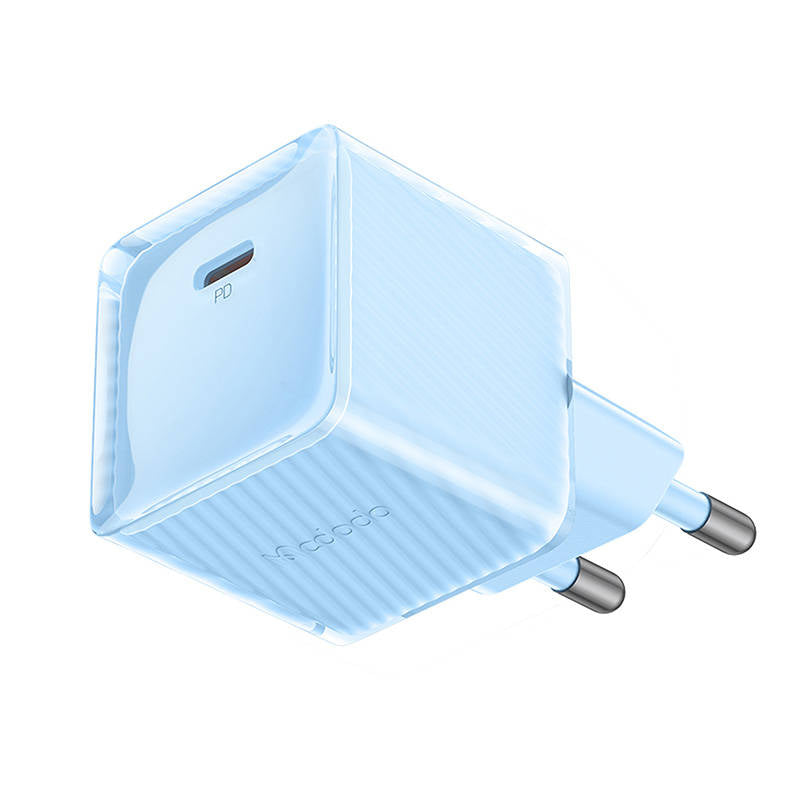 شاحن Mcdodo 20W GaN PD السريع CH-3772 - أزرق شاحن Mcdodo 20W GaN PD السريع CH-3772 - أزرق