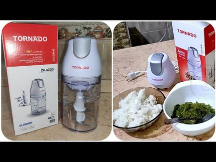 مفرمة 400 واط 1 لتر من Tornado - أبيض