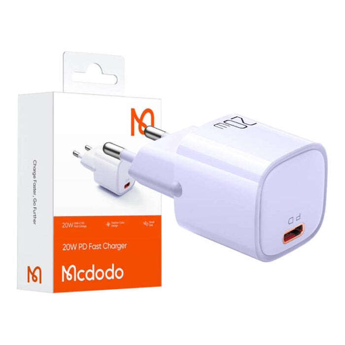 شاحن Mcdodo PD سريع 20 واط - أرجواني CH-4023 شاحن Mcdodo PD سريع 20 واط - أرجواني CH-4023