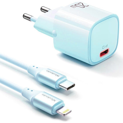 Mcdodo Nano 20W PD Charger with USB-C to Lightning Cable - Blue CH-4042