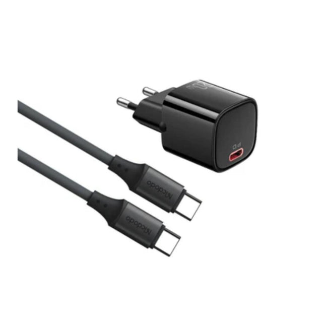 Mcdodo Nano 20W PD Charger with USB-C to USB-C Cable - Black CH-4044