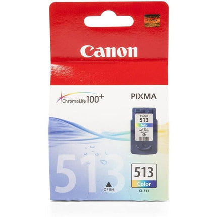 Canon CL-513 Genuine High Yield Tri-Color Ink Cartridge - Cyan, Magenta & Yellow - FINE Technology - Compatible with PIXMA iP2700, MP230, MP280, MX320, MX410