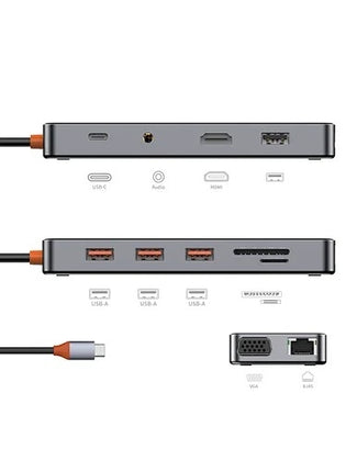 موزع WIWU Cyber 12 في 1 من النوع C
