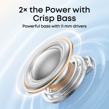 سماعات ساوند كور (Soundcore) موديل R60i NC - عزل ضوضاء تكيفي 42 ديسيبل - 6 ميكروفونات للمكالمات - بطارية تدوم 42 ساعة - مقاومة للماء IP54 - أسود