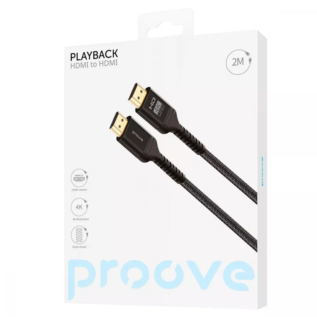 كابل Proove PlayBack HDMI إلى HDMI - 2 متر كابل Proove PlayBack HDMI إلى HDMI - 2 متر