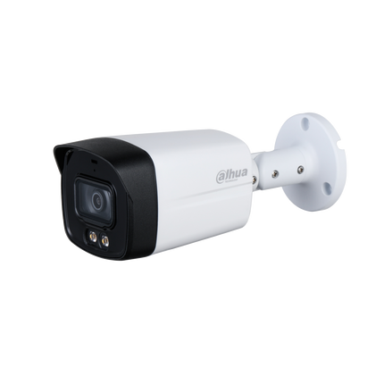 Dahua 5MP Full-Color Starlight HDCVI Bullet Camera - DH-HAC-HFW1509TLM-LED - 3.6mm Fixed Lens - 40m LED Distance - IP67 Weatherproof - Built-in Mic