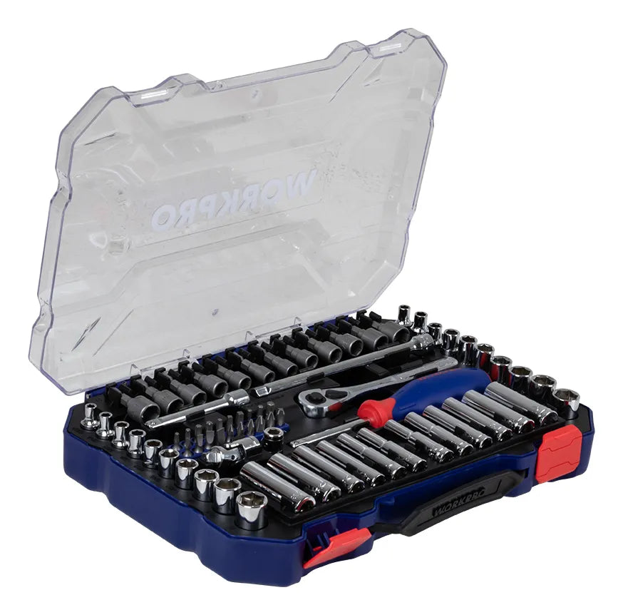 WORKPRO 70 PC 1/4″ Drive 6‑Point Socket Set WORKPRO 70 PC 1/4″ Drive 6‑Point Socket Set