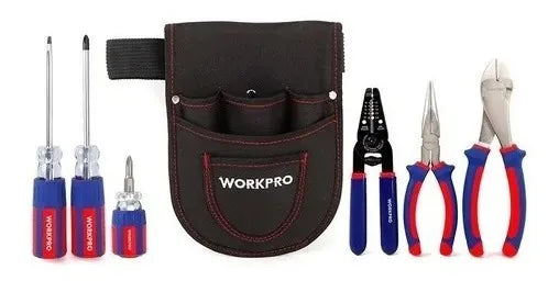 WORKPRO 7-Piece Electrician's Tool Set with Pouch | W004161