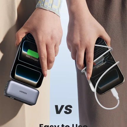 Ugreen 5000mAh Power Bank with Built-in USB-C Cable 20W