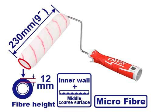 EMTOP ECBH042301  23cm Microfiber Paint Roller