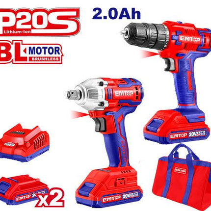 EMTOP ECKL2007 Cordless Combo Kit