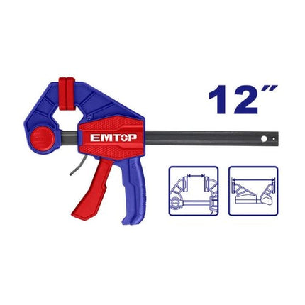 EMTOP ECLPQ60201  Quick Bar Clamp – 12 inch 