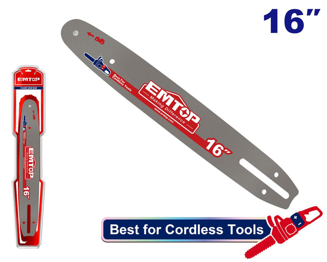 EMTOP ECSB6163 16" Chainsaw Guide Bar

