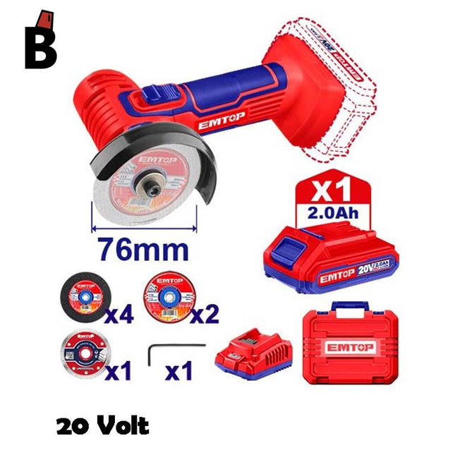 EMTOP ELAG76017 Cordless Mini Cut-Off Tool