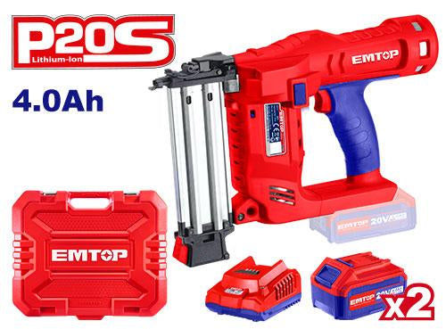 EMTOP ELBNLI2001 – 20V Cordless Brad Nailer (18 Gauge)

