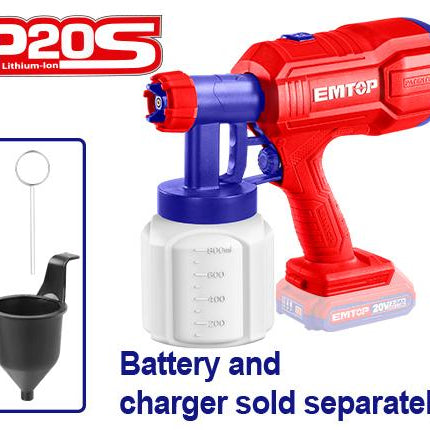 EMTOP ELSG2002 Cordless Spray Gun

