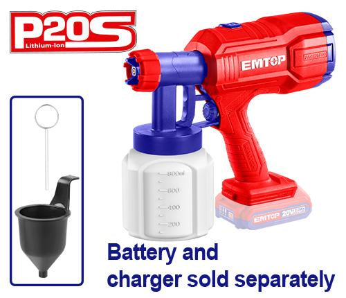 EMTOP ELSG2002 Cordless Spray Gun

