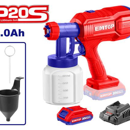 EMTOP ELSG20250 Cordless Spray Gun

