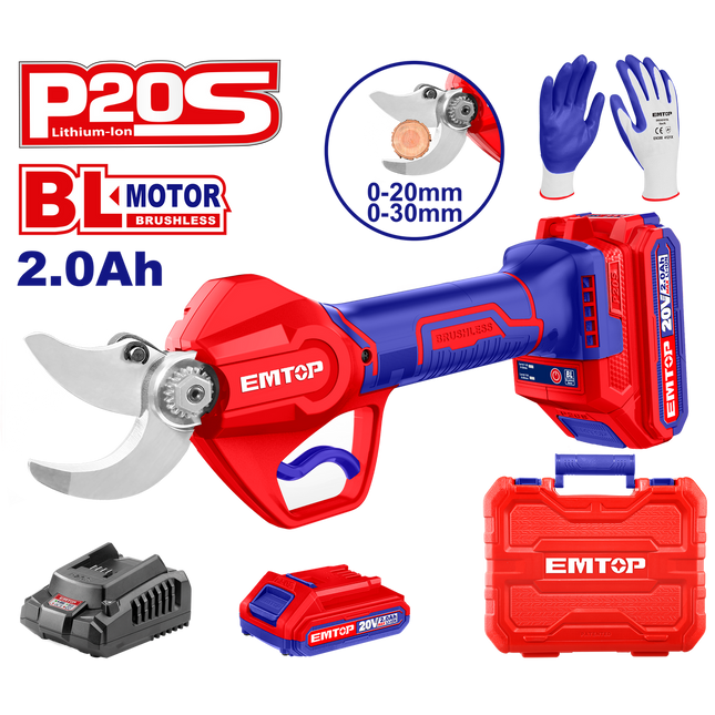 EMTOP ELSL203083 20V Cordless Reciprocating Saw


