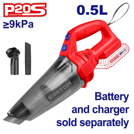 EMTOP Cordless Vacuum Cleaner 20V ELVC201261
