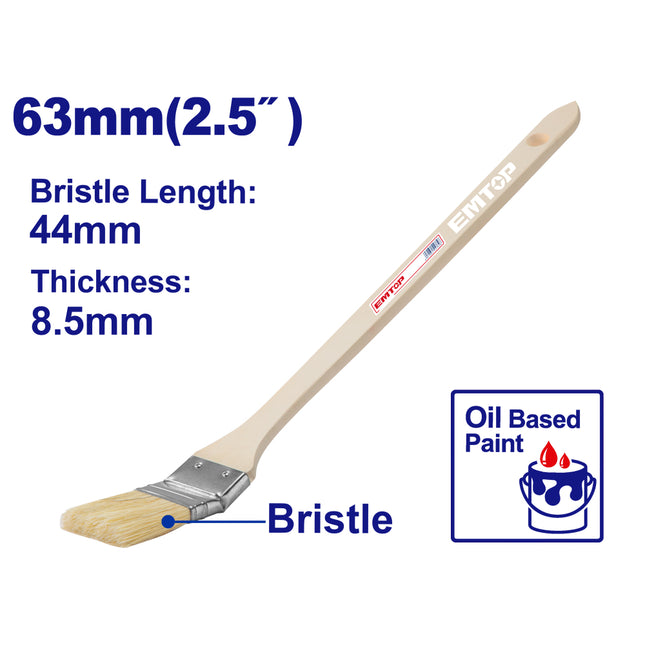 EMTOP EMPE3325 Angled Paint Brush – 2.5 Inch