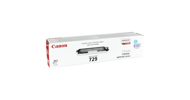 Canon 729 Genuine Toner Cartridge - Choose Color: Cyan - Crisp Laser Printing - Compatible with i-SENSYS LBP7010C and LBP7018C