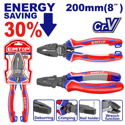 EMTOP EPLRC0821  High Leverage Combination Pliers