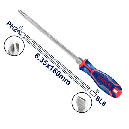 EMTOP ESDRH0202 – 2 in 1 Screwdriver Set