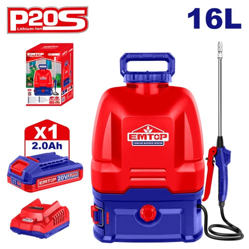 EMTOP ESPLI20162 Cordless Sprayer