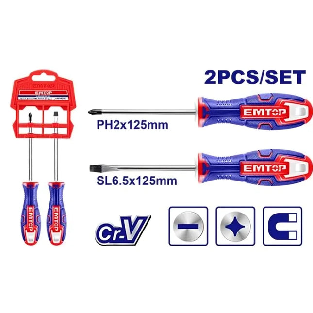 EMTOP ESST0202 – 2 Pcs Screwdriver Set
