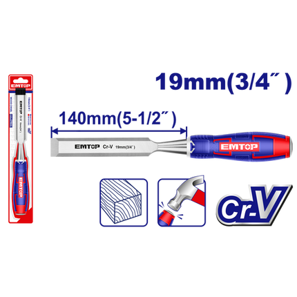 EMTOP EWCL1901   19mm Wood Chisel