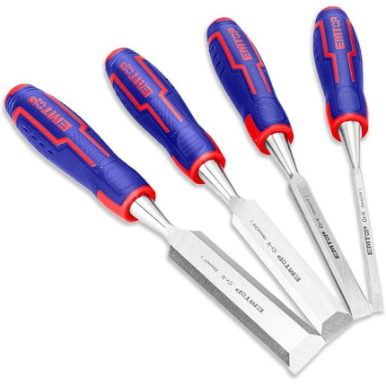 EMTOP EWCT0401  4-Piece Wood Chisel Set