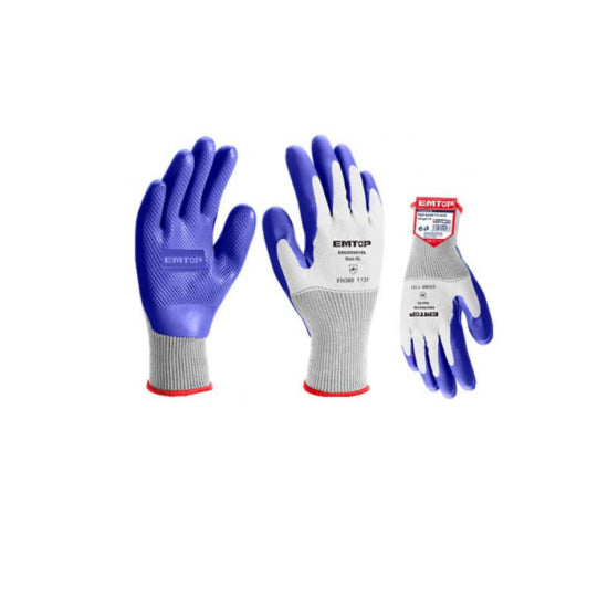 EMTOP EXGV0201XL  Super Dipped Work Gloves (XL Size)