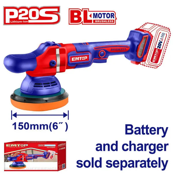 EMTOP ELAP2015 20V Cordless Polisher