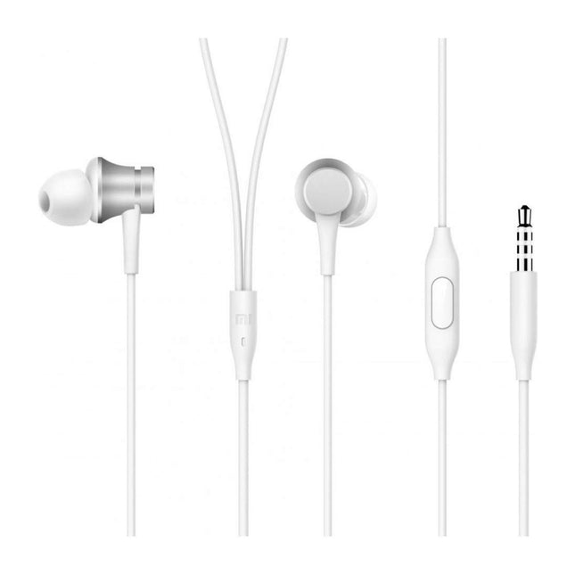 سماعات شاومي داخل الأذن (Mi In-Ear Headphones Basic) - صوت نقي مع ميكروفون مدمج وتصميم معدني متين