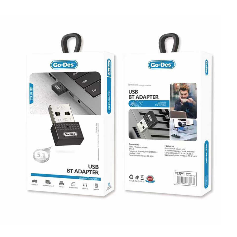 محول USB بلوتوث 5.1 GD-BT112 محول USB بلوتوث 5.1 GD-BT112