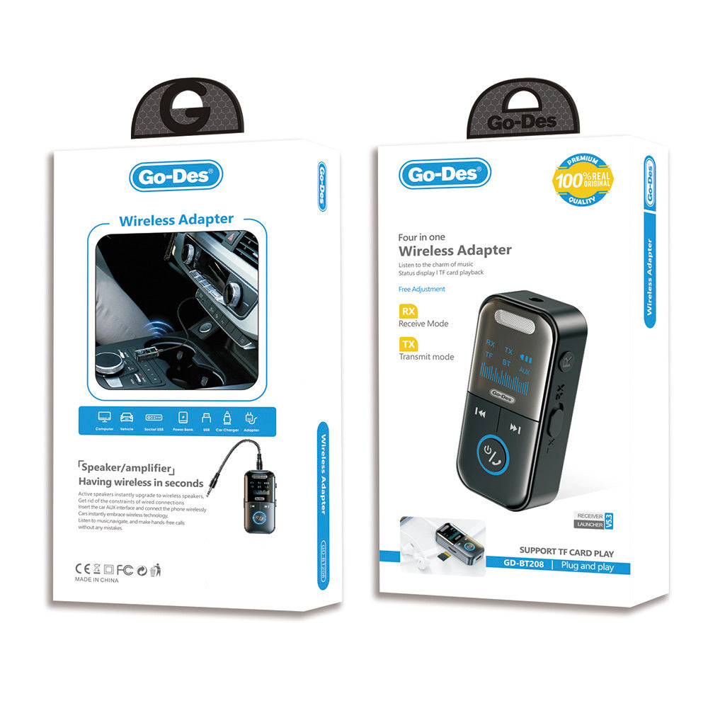 محول لاسلكي 2 في 1 GD-BT208 محول لاسلكي 2 في 1 GD-BT208