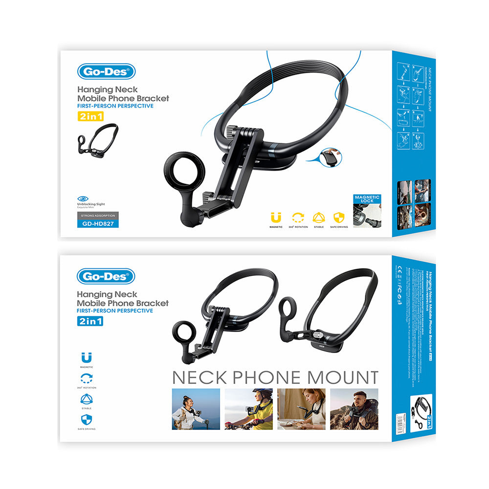 حامل هاتف رقبة 2 في 1 مغناطيسي GD-HD827 حامل هاتف رقبة 2 في 1 مغناطيسي GD-HD827