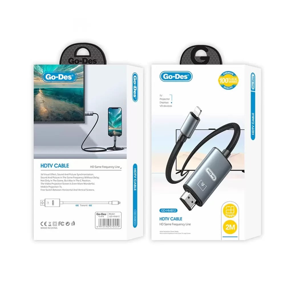 كابل Lightning To HDMI Cable GD-HM812 كابل Lightning To HDMI Cable GD-HM812