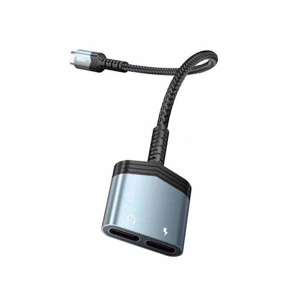كابل محول شحن وصوت 2 في 1 من النوع C GD-UC071 كابل محول شحن وصوت 2 في 1 من النوع C GD-UC071