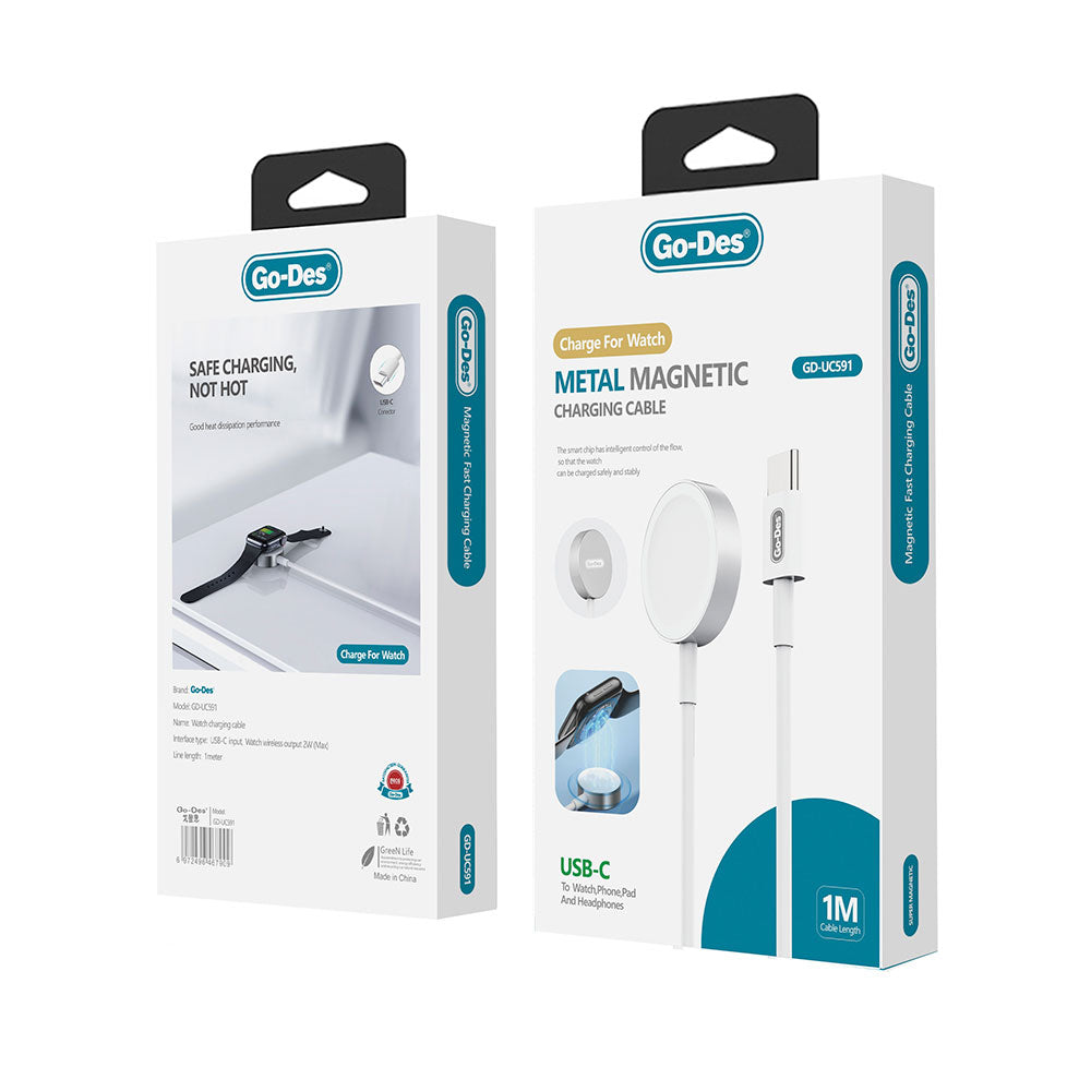 كابل شحن لاسلكي Type-C لساعة Apple GD-UC591 كابل شحن لاسلكي Type-C لساعة Apple GD-UC591