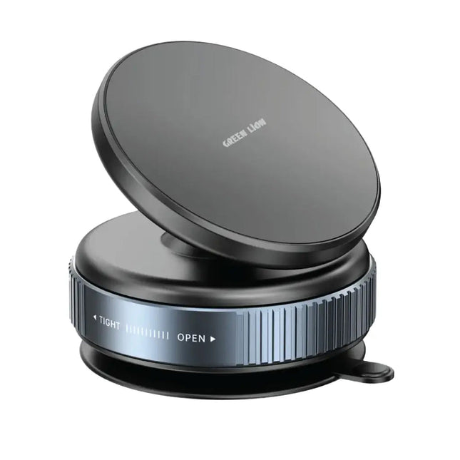 حامل جرين ليون (Green Lion) ماجنو فليكس - قاعدة شفط مغناطيسية بـ 360 درجة - ذراع طويل مرن - مغناطيسات N52 قوية - أسود