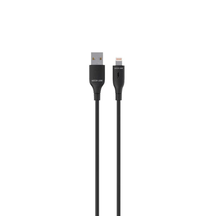 Green Lion USB-A to Lightning PVC Cable 1m - Stable Charging & Data Sync - Black